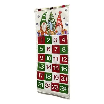 Christmas Countdown 24-Grid Calendar Pendant Home Decor