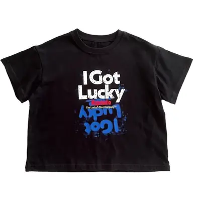 Boys Black Letter T-Shirt Short Sleeve Summer Wear