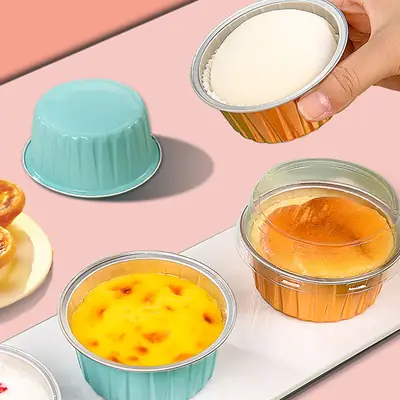 Disposable Air Fryer Tin Bowl 125ml Pink