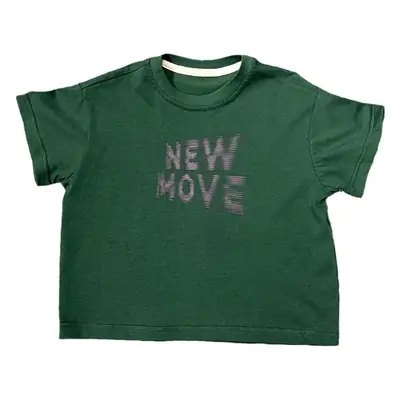 Kids New Wave Print Short Sleeve T-Shirt Brown Grey