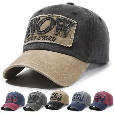 Men's Maroon Korean Embroidered Cap Hat