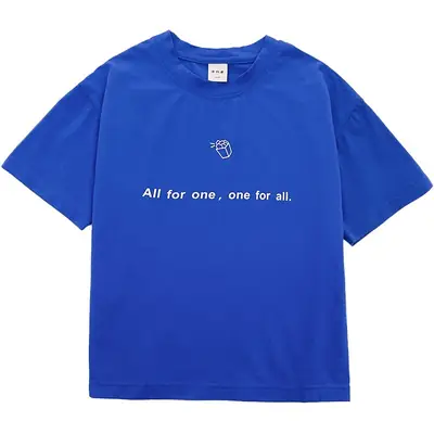 Boys Cotton Letter Print T-Shirt 2026 Summer