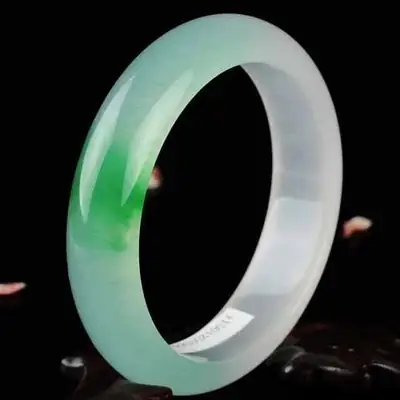 Floating Green Jade Bracelet for Men Women