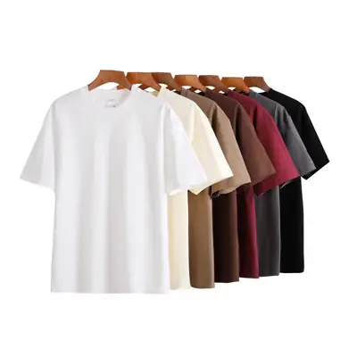 300g Heavyweight Drop Shoulder T-Shirt Unisex Loose Fitting
