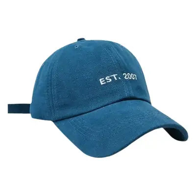Korean Student Baseball Cap Blue 2024 New