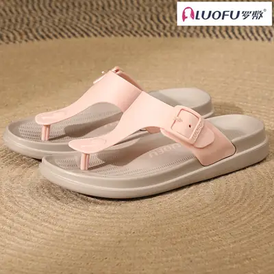 Luofu Women's Pink Wedge Sandals Summer Casual