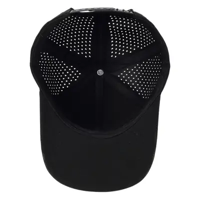 Men Laser Punching Cap Black Sun Proof Visor