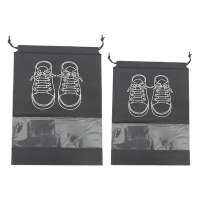 Shoes Storage Bag Shoe Bag Non-woven Dustproof Moisture-proof Travel Shoes Storage Household Transparent Shoe Cover