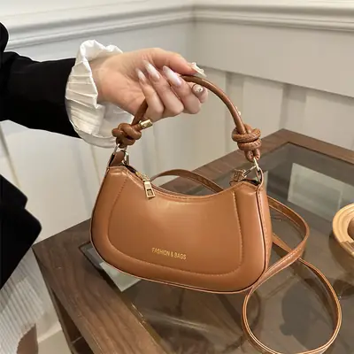 Women's Cream Shoulder Crossbody Bag 2024 Spring