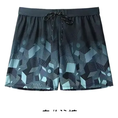 Factory Direct Sales Swimming Trunks Men's Anti-Embarrassment Loose Quick-Drying Men's Boxer Swimming Trunks Swimsuit Suit Beach Trunks Equipment