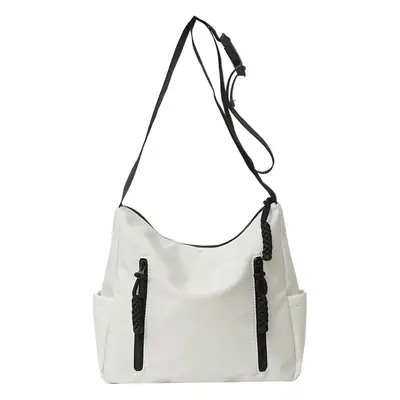 Japanese Nylon Shoulder Bag Large Capacity Beige