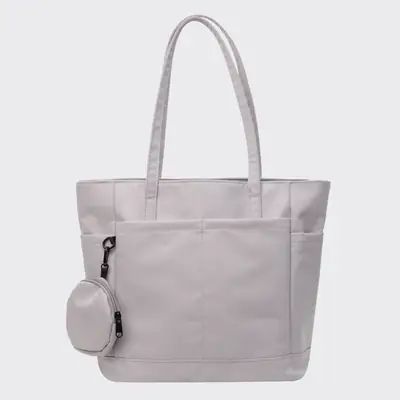 Women's Large Capacity Nylon Shoulder Bag White