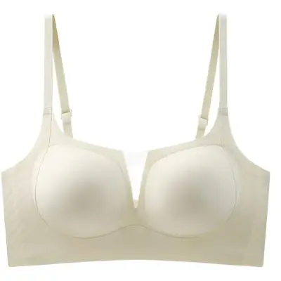 V-Neck Mesh Bra for Women Large Small Bust U-Shaped Back
