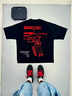 Men's Harajuku Hip Hop Graphic T-Shirt 1871 Brand