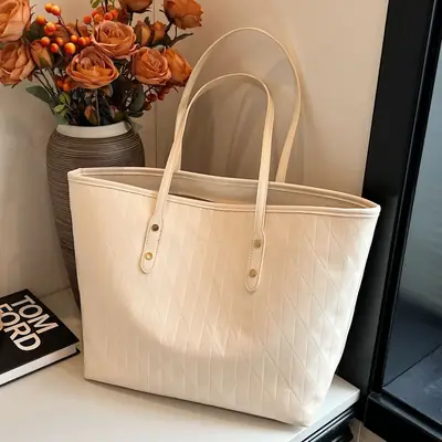 White Underarm Bag 2024 Daily Commute Shoulder Tote