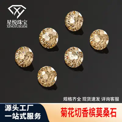 Moissanite Bare Stone Rings with Gold Finish