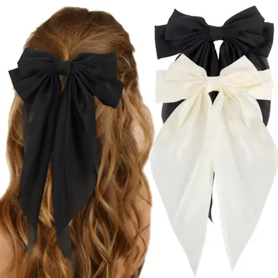 Pink Bow Clip for Women Summer Hairpin