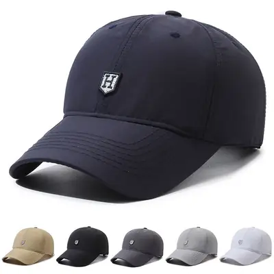 Men's Navy Blue Baseball Cap with Logo