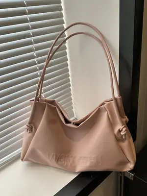 Pink Large Capacity Women's Shoulder Bag 2024