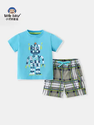Kids Robot T-Shirt Blue 2025 Set