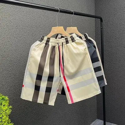 Men's Plaid Quick-Drying Shorts Mid-Length