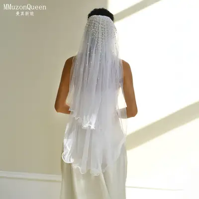 Manzhen Bride Veil Multi Layer Pearl M32