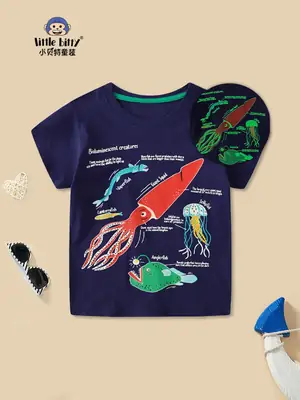 European American Kids T-Shirts 2025 Summer New Half-Sleeved Baby Casual Boys Short Sleeve