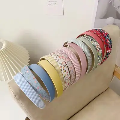 Korean-style Blue Velvet Hair Hoop for Women