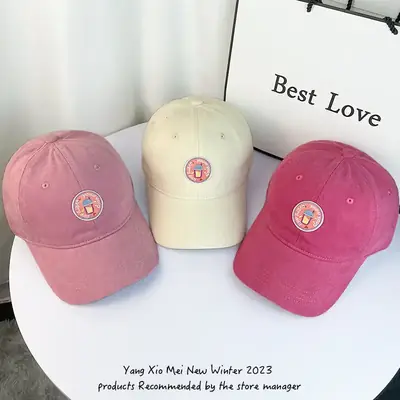 2023 Cartoon Cap Women Spring Autumn Korean Style