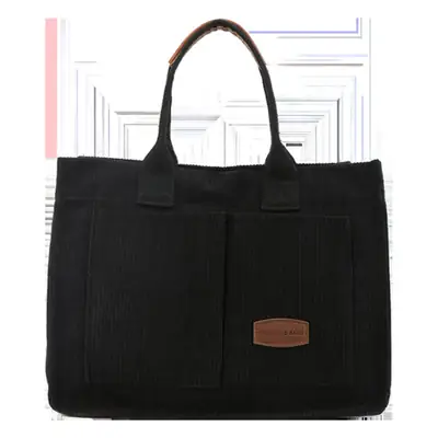 Black Large Capacity Women's Tote Bag 2024
