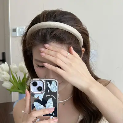 French Style White Hair Hoop for Women