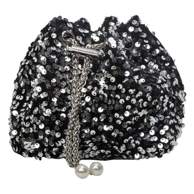 Pink Sequin Chain Messenger Bag for Women 2024