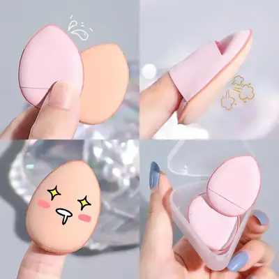 Mini Velvet Finger Powder Puff for Makeup Application