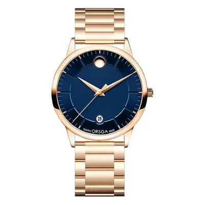 Oshga Men's Watch Black Gold Waterproof Live Quartz