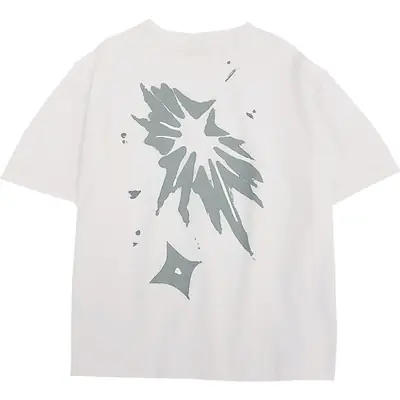 2026 Boys Cotton Graphic T-Shirt White Summer