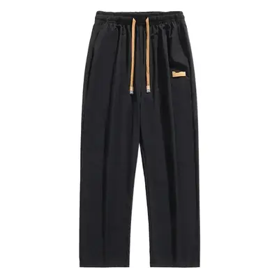 Men's Black Ice Silk Capri Pants 2025