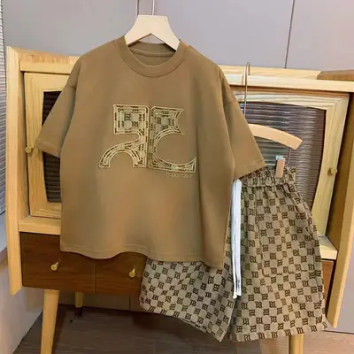 Boys Summer Korean Style 2Pc Set Mid-Large