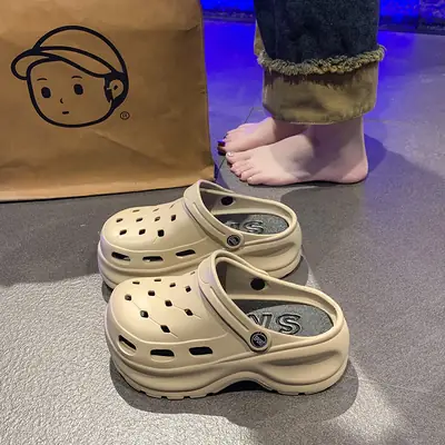 Men's White Thick Foam Flip-Flops Summer 2024