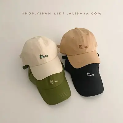 Green Baseball Cap for Kids 2025 New Ins