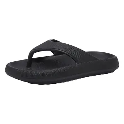 Men's Black Casual Flip Flops Summer Large