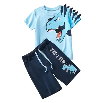 Kids Shark Graphic T-Shirt Blue Medium