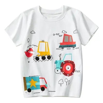 European American Children's White T-Shirt Short Sleeve 2025