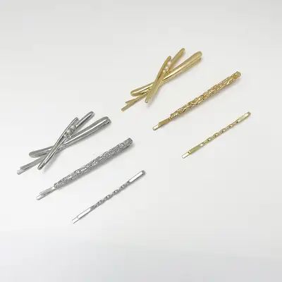 Alloy Hair Clips Cold Style Pearl Back One-Way