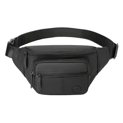 Men's Black Waist Bag Travel Casual Lightweight