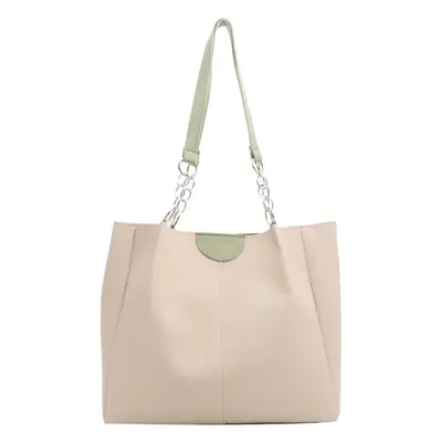 Women's Large Capacity Shoulder Bag Beige 2024