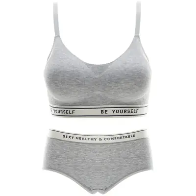 Vest-Style Sports Bra for Women Light Blue Push-Up