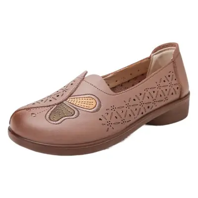 Summer Genuine Leather Hole-Style Sandals for Women