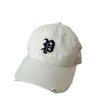 Girls & Boys Baseball Caps with Letter Embroidery