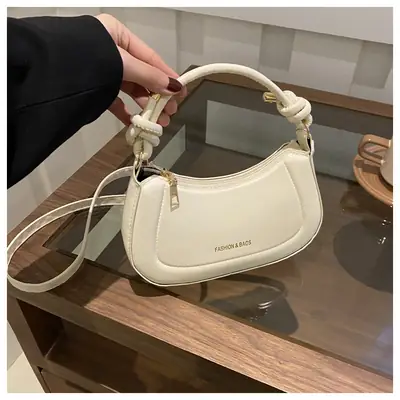 Pink Leather Shoulder Crossbody Bag for Women