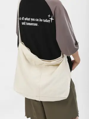 2024 Crossbody Bag for Men Women Ins Harajuku Canvas Shoulder